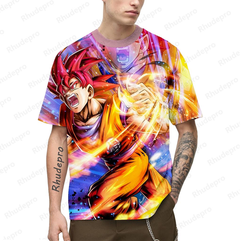 Vegeta Gym Tops 100-5XL Goku Hip Hop T-Shirt für Männer Cosplay T-Shirts Übergroße Kleidung Mode Anime Y2k