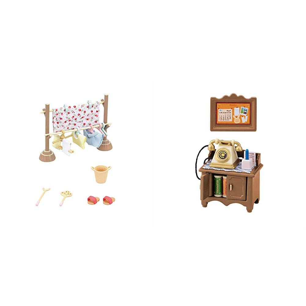 Sylvanian Families Furniture Clothes Drying Set Car 610 Telephone Stand 501