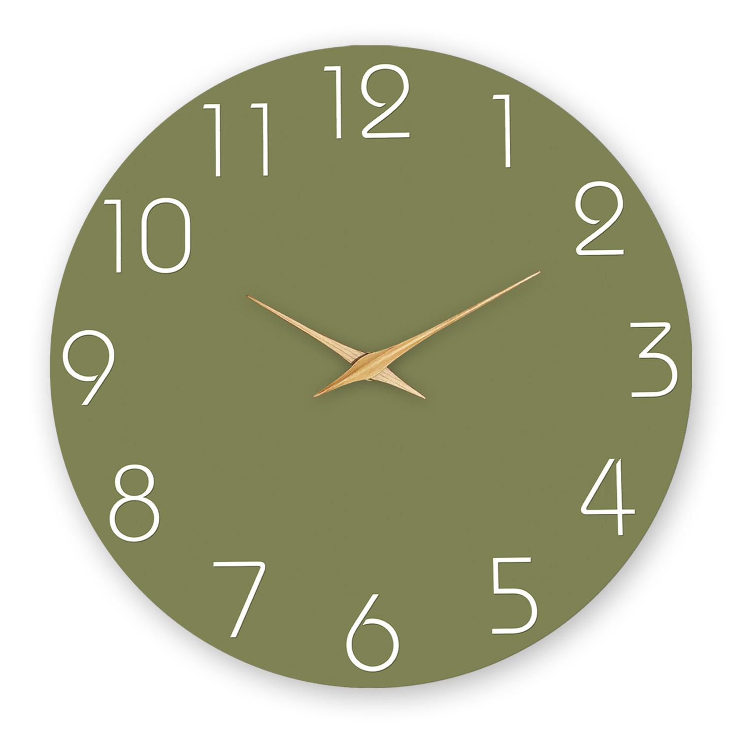 Up-to-date High-Quality Minimalist High-Quality White High-Quality Numbers High-Quality Green High-Quality Background High-Quality Pattern (as the picture,10 Inch)
