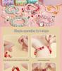 Handmade DIY Beading Kit for Kids: Educational Bracelet & Necklace Craft Set with Glass Beads