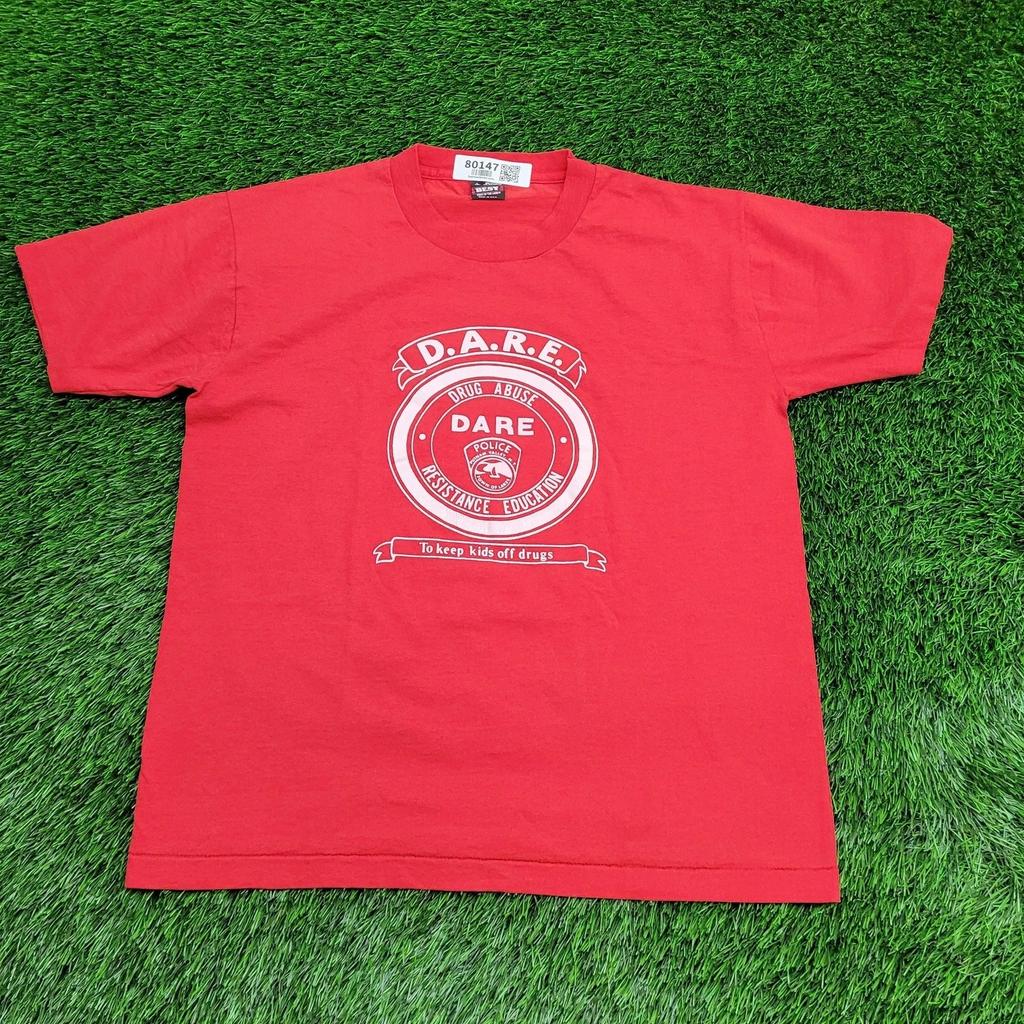 Vintage DARE Drug-Abuse Shirt M/L 21x26 Resistance Education