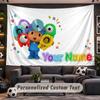 Wall Hanging Tapestry Custom NamePocoyó Pattern Personalized Printed Fabric Wall Decor