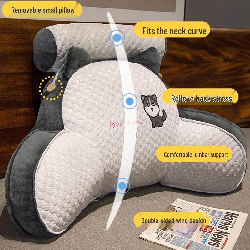 Ice Bean Hamster Figure Eight Backrest Cushion for Home & Office