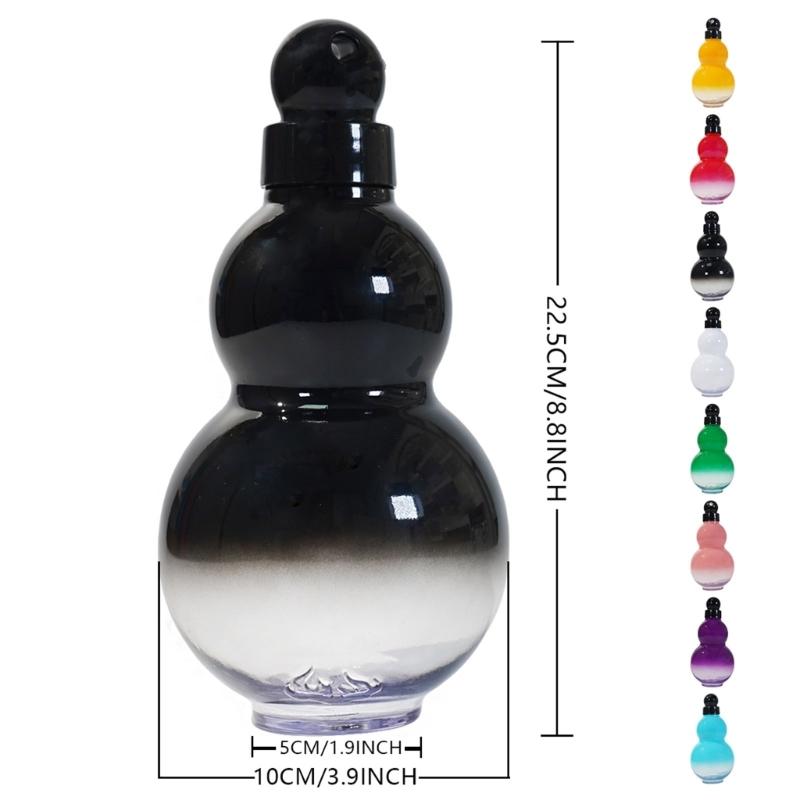 Gourd Shape Water Cup Large Capacity Water Bottle, Gourd Water Bottle with Shoulder Strap, Outdoor Hiking Water Bottle