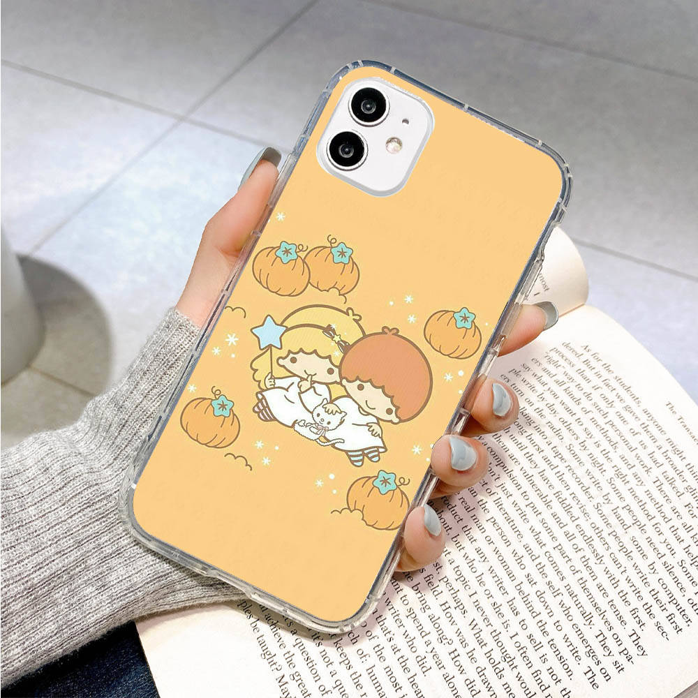 Case for Samsung A04 A14 A23 A34 A54 M23 M33 M52 M53 Realme 10 9 C30S C35 C55 VIVO Y02S Y21 Y51 X80 Pro Transparent Cover LI16 Little Twin Stars