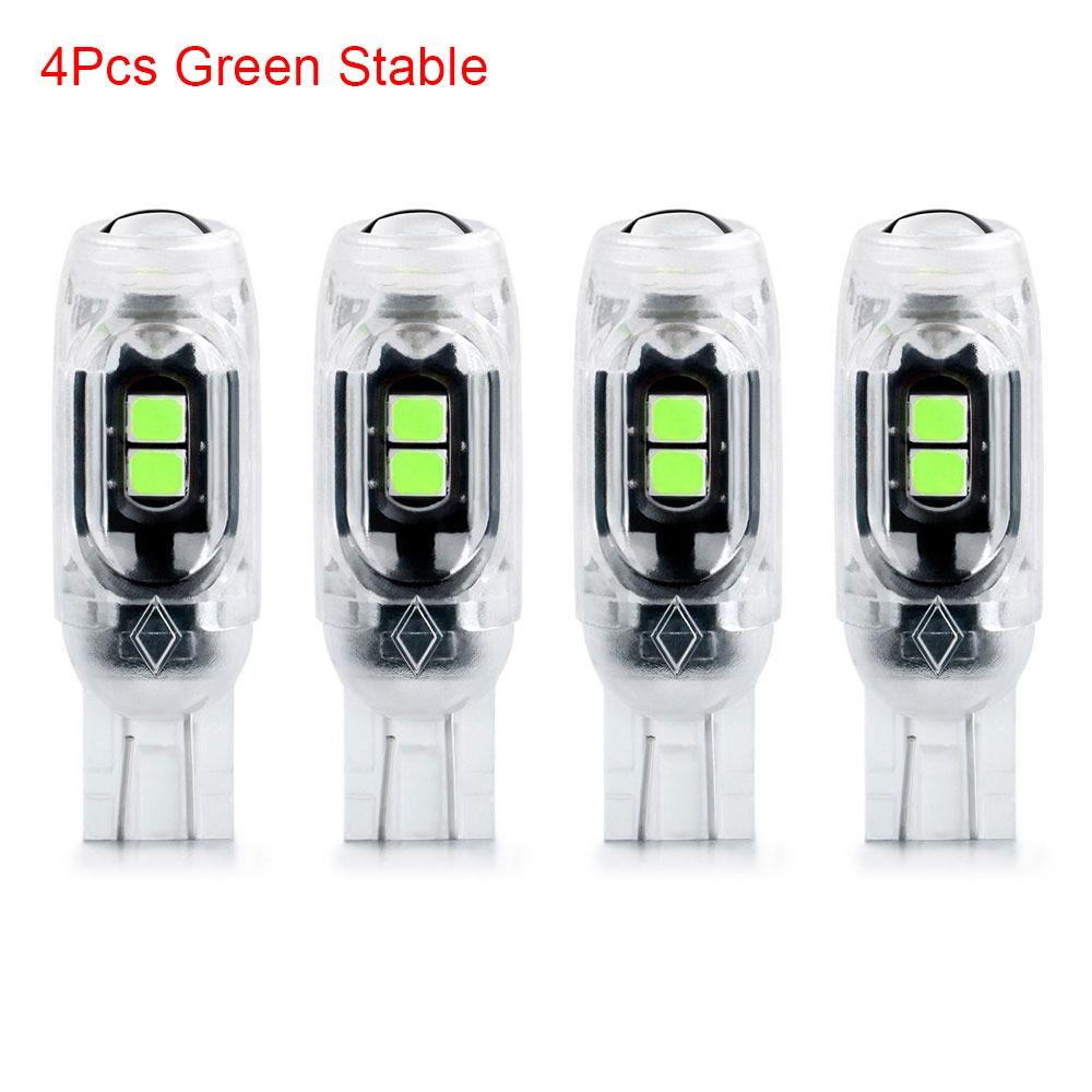 1/4Pcs Car Parking Lights T10 W5W LED Bulbs 3030 5SMD Instrument Lamp Auto License Plate Light