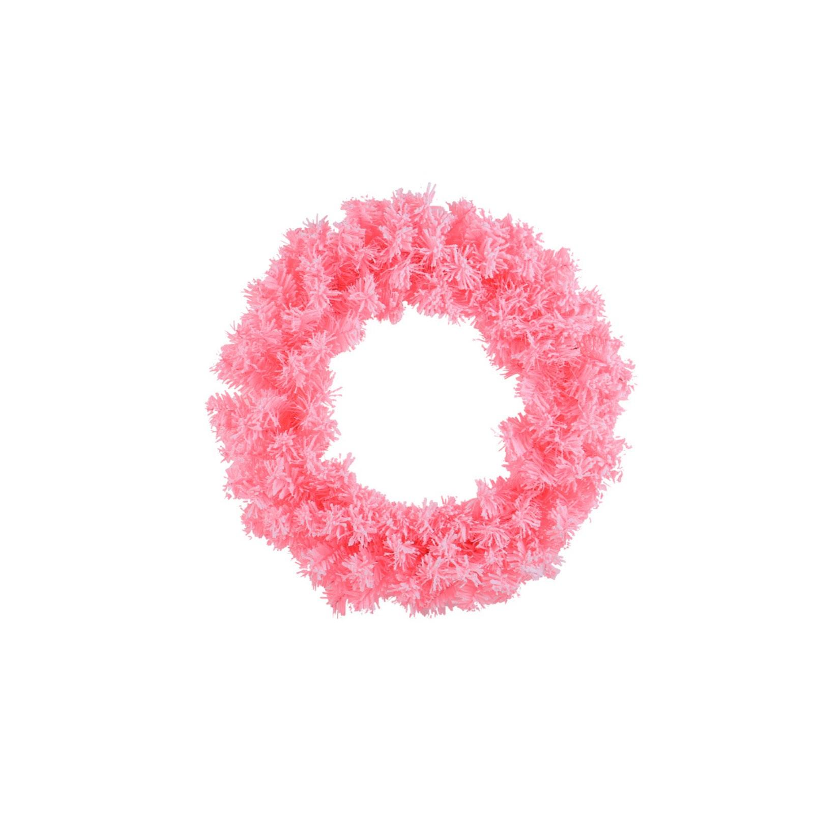 

Рождественский венок, украшение на дверь, подвесное окно, украшения, имитация белого венка, рождественские украшения One Size розовый