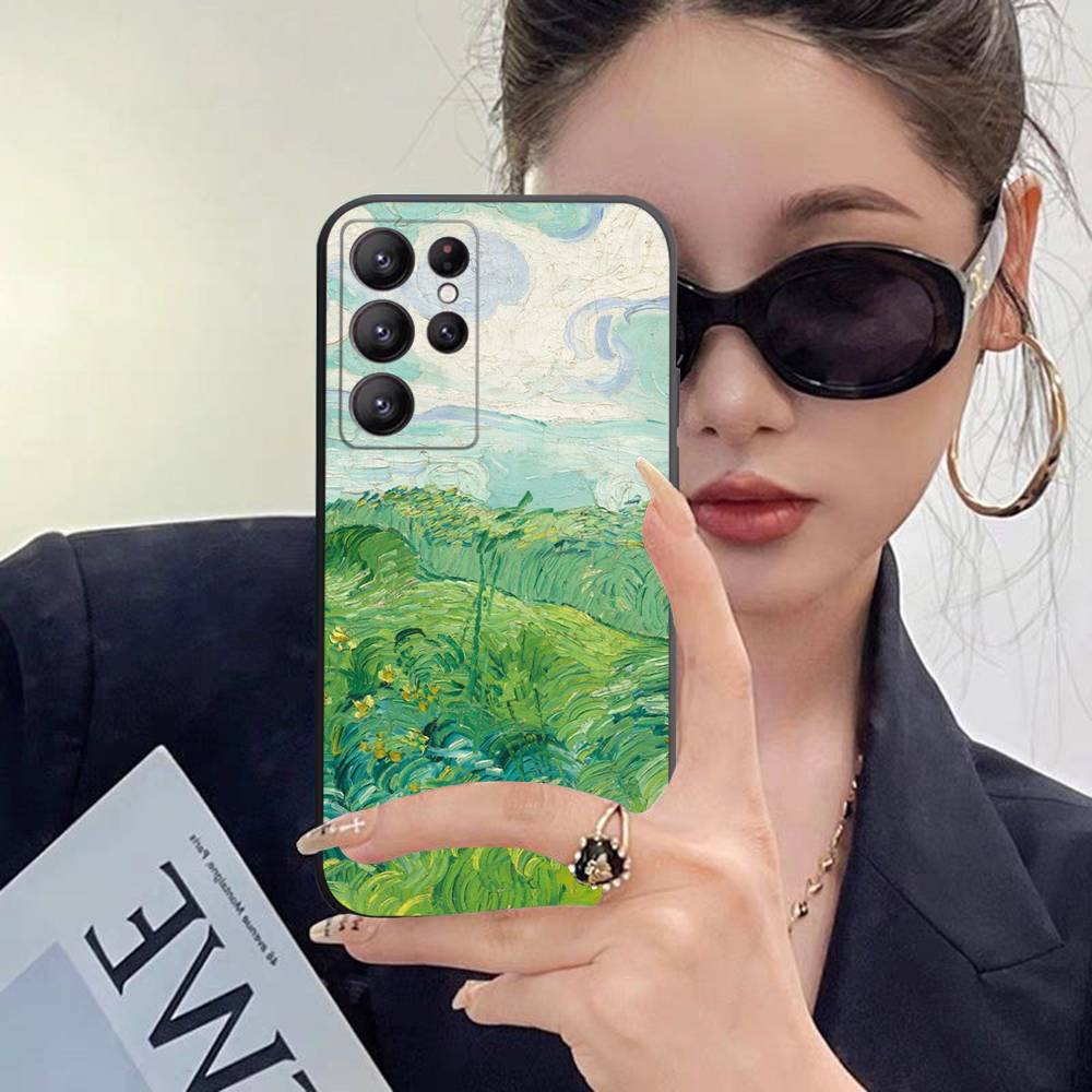 Retro Van Gogh Oil Paint Case For Samsung Galaxy Case S25 S23 S22 S21 S30 S20 S10 Ultra Plus FE TPU Soft Cover
