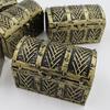 10Pcs Mini Pirate Treasure Chest Vintage Realistic Miniature Jewelry Treasure Box Toy Model Theme Party Decoration Kids Gift
