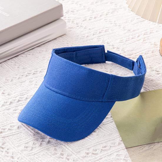 Summer Sun Hat, Adjustable Rear Elastic Band Outdoor Sports Hat, Hollow-Top Curved Brim Hat for Running Hiking