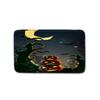 Halloween Shower Curtain Floor Mat Combination Four-Piece Set Bathroom Toilet Carpet Door Mat