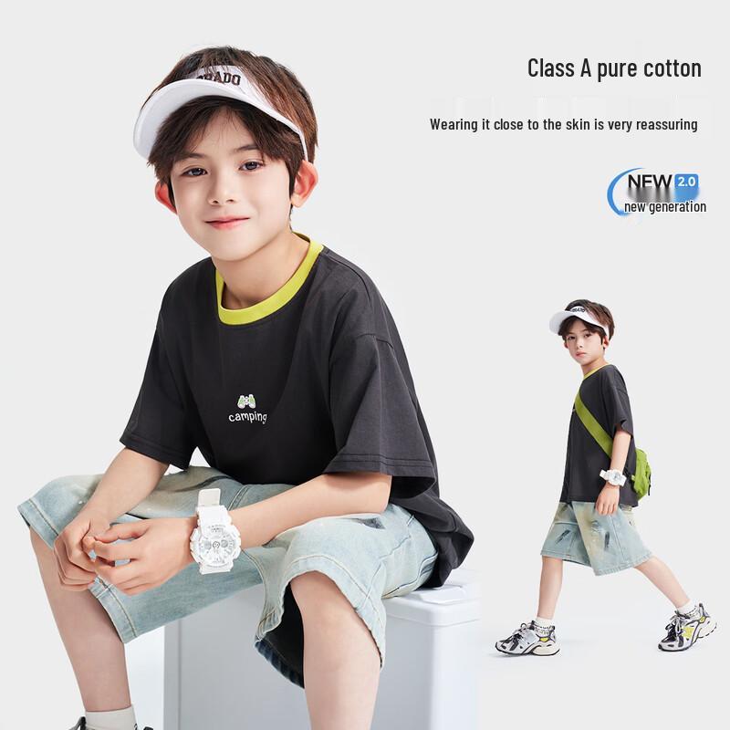 Luomeng Boys' Short Sleeve T-Shirt