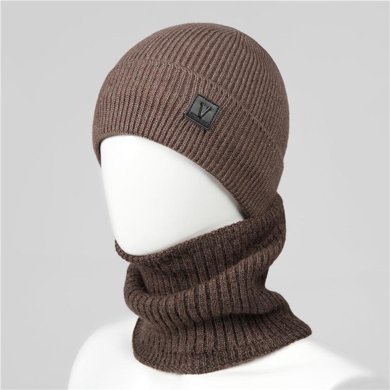Old hat grandpa men's winter wool hat warm fleece thickened ear protection hat