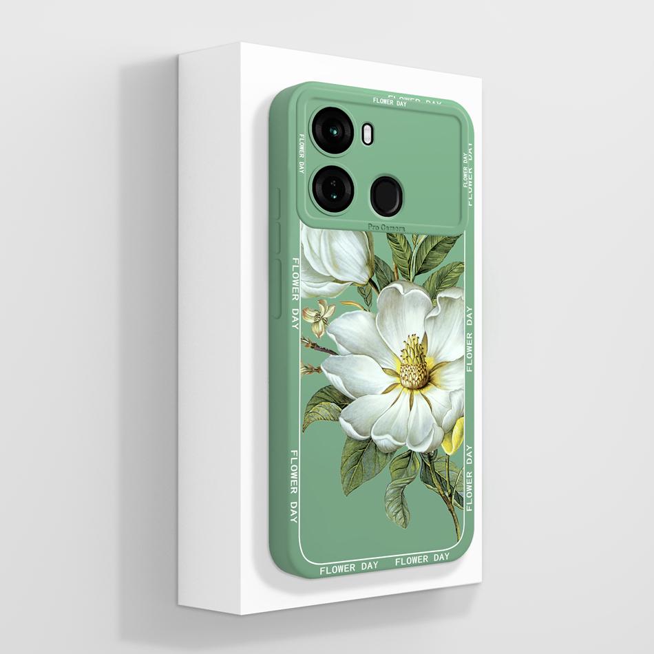 

For itel P40 Plus Case Black Butterfly Funda Soft Liquid Silicone Full Protection Back Cover For itel P 40 P40+ Phone Cover Capa itel P40
