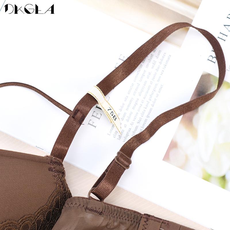 DKGEA Sexy Unterwäsche-Set für Damen, Büstenhalter, dicker Push-Up-BH, Spitzenstickerei