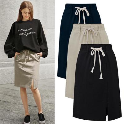 Summer Women's A-line Skirt: 200 Lb Fit, Elastic Waist, French Niche, Loose, Mid-Length, Very Fairy