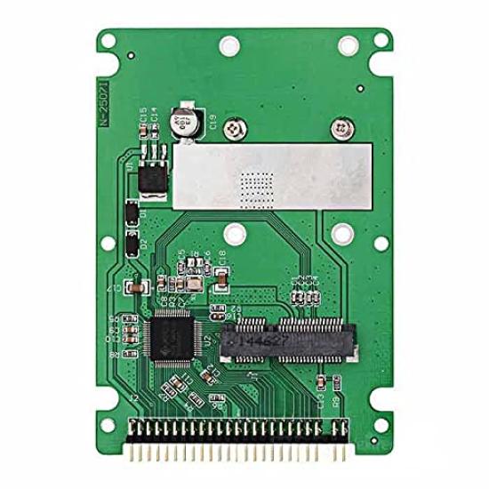 NFHK mSATA Mini PCI-E SATA SSD To 2.5-inch IDE 44-pin Laptop Hard Drive Enclosure (White)