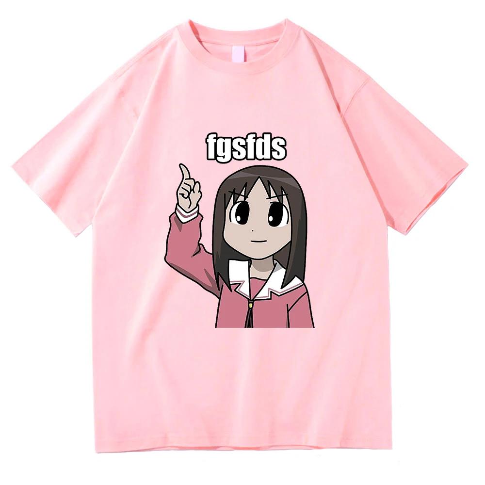 Osaka Autistic Fgsfds T Shirt Men Women Harajuku Funny Kawaii Ayumu Tshirt Unisex High Quality Anime Azumanga Daioh Tees Shirts
