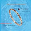 Roman Numeral Titanium Steel Luxury Bracelet with Gold-Plated Buckle for Women - Japanese Korean Design