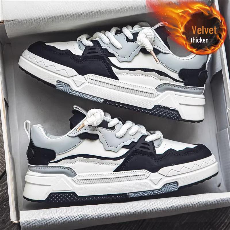 Nische 2024 Herren Winter Casual Höhenvergrößernde Trendige Flache Schuhe für Studenten