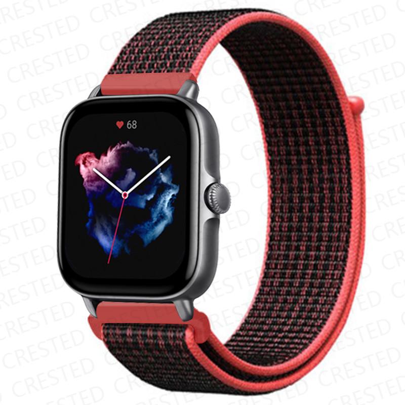 20mm 22mm Watch Band For Amazfit GTS/2/2e/4/3/mini GTR 4/2/3/Pro 47mm stratos 3 Nylon Bracelet pulseira correa Amazfit bip strap