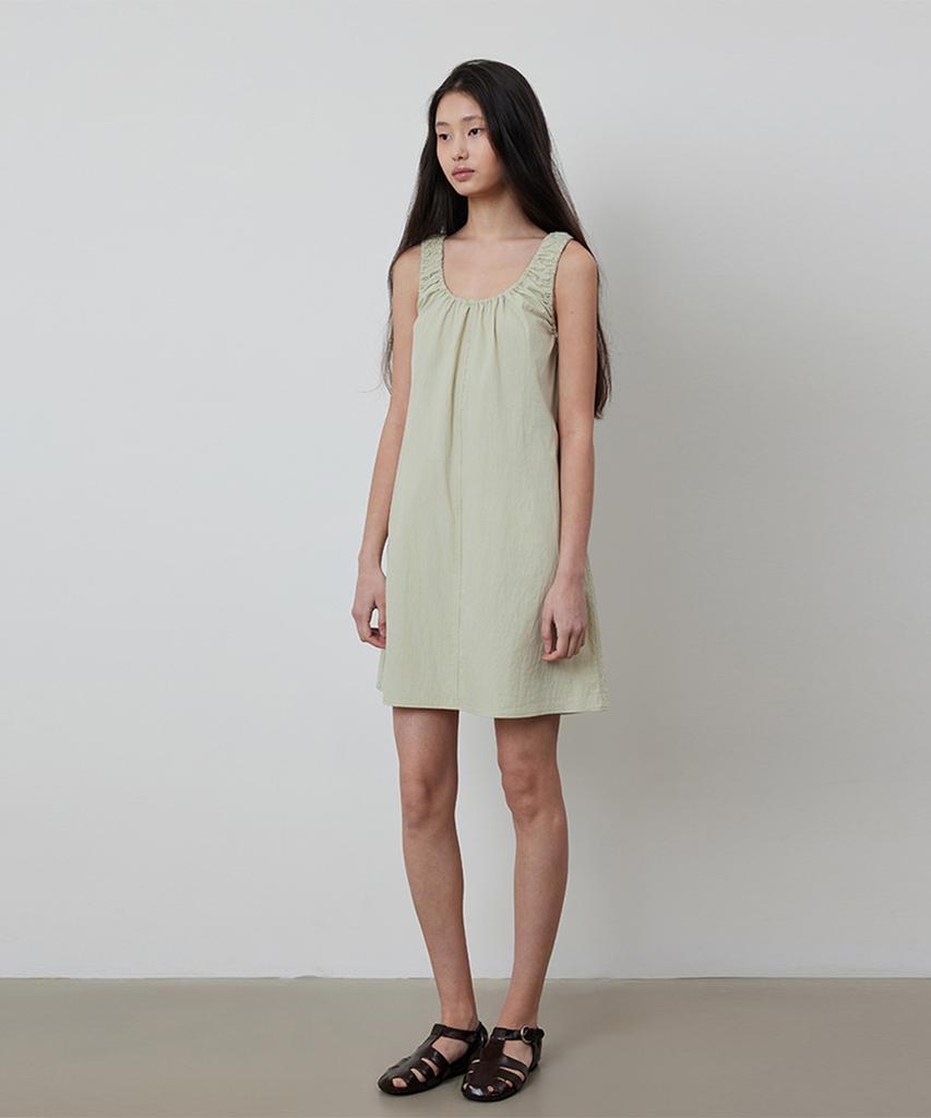 Kwinseulaebis Shirring Sleeveless A-Line Mini Dress