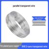 Transparent Tinned Copper 2-Core Parallel Wire (0.5-2.5 Sq) for Luminous Light Box Characters