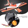 QX-Motor 70mm Efficient 6-Blade Ducted Fan with QF2822-3000KV Brushless Motor for RC Airplanes, Black Aluminum Alloy + Plastic Set for RC Hobbies