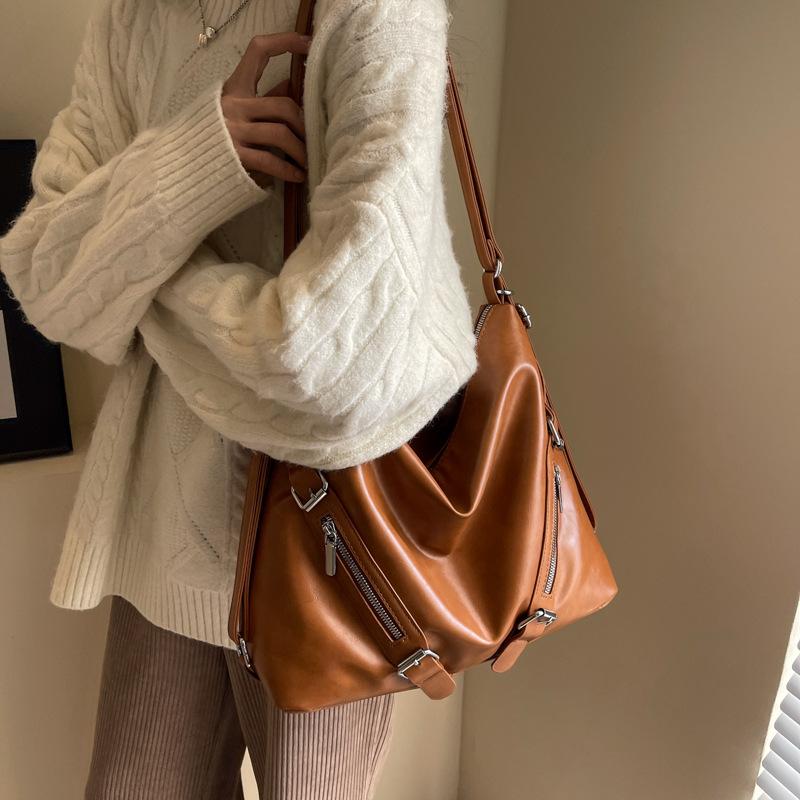 Tote Bag Women's New Large-capacity Commuter Backpack Versatile Single Shoulder Crossbody Backpack