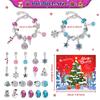 Christmas Advent Calendar Gifts, DIY Bracelet Making Kit For For Child Adult, 24-Days Christmas Countdown Calendar Jewelry Gifts