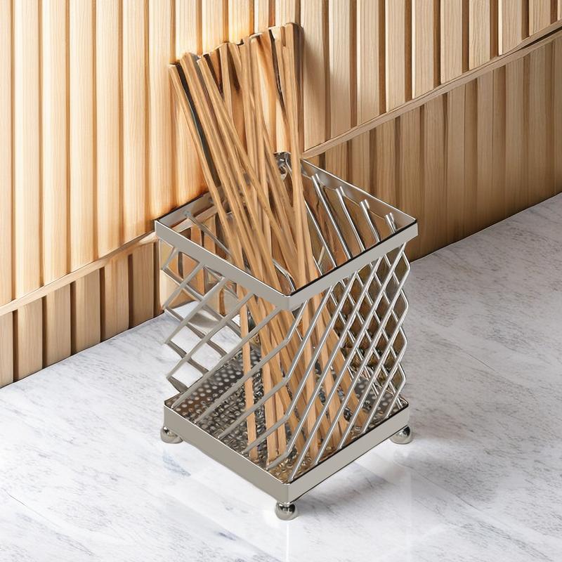 Hollow Chopsticks Tube Rectangular Simplicity Nordic Wind Knife Fork Spoon Drain Rack Kitchen Countertop Tableware Storage Shelf