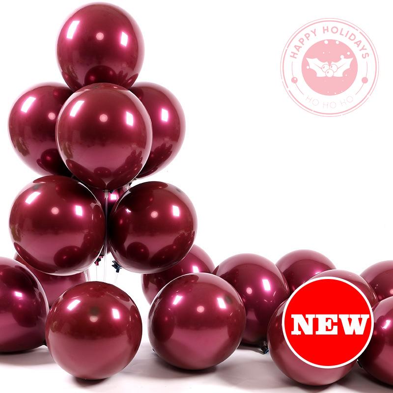 10/12Inch Double Layer Cherry Red Balloon Wedding Decoration Balloons Valentine'S Day Proposal Birthday Party Baby Shower Globos