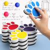 Vibrant Color Non-Scratch Surface Ergonomic Grip Magnetic Whiteboard Eraser Cartoon Bear Footprints EVA Blackboard Eraser