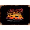 D Flat D FlatVintage  Garage Metal Sign Retro Orange Car Design with Serving Georgia Since  Text X Inch Perfe