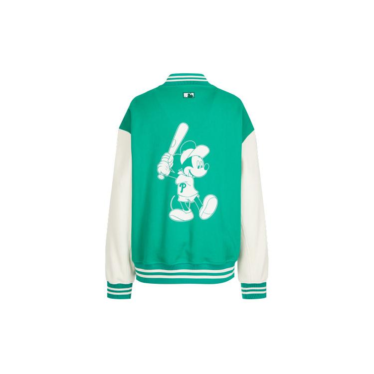 MLB X Disney Baseball Jacket Unisex Blue Green 31JPK2011-10G