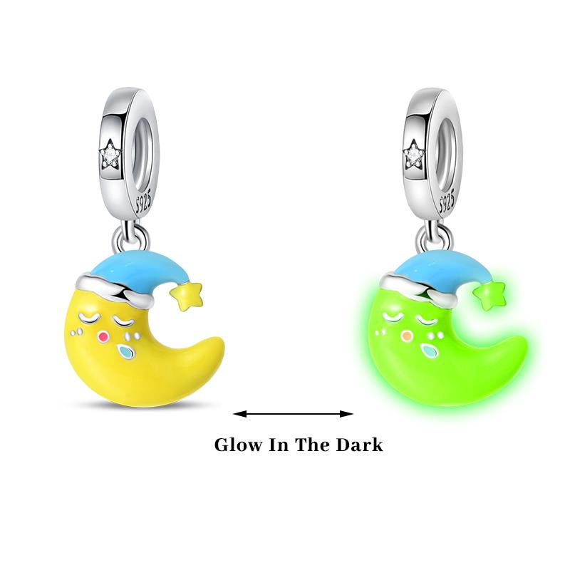 Copper Color Fireflies Bees Stars Turtles Luminous Charms Beads Fit 3Mm Original Bracelets Diy Jewelry Gift