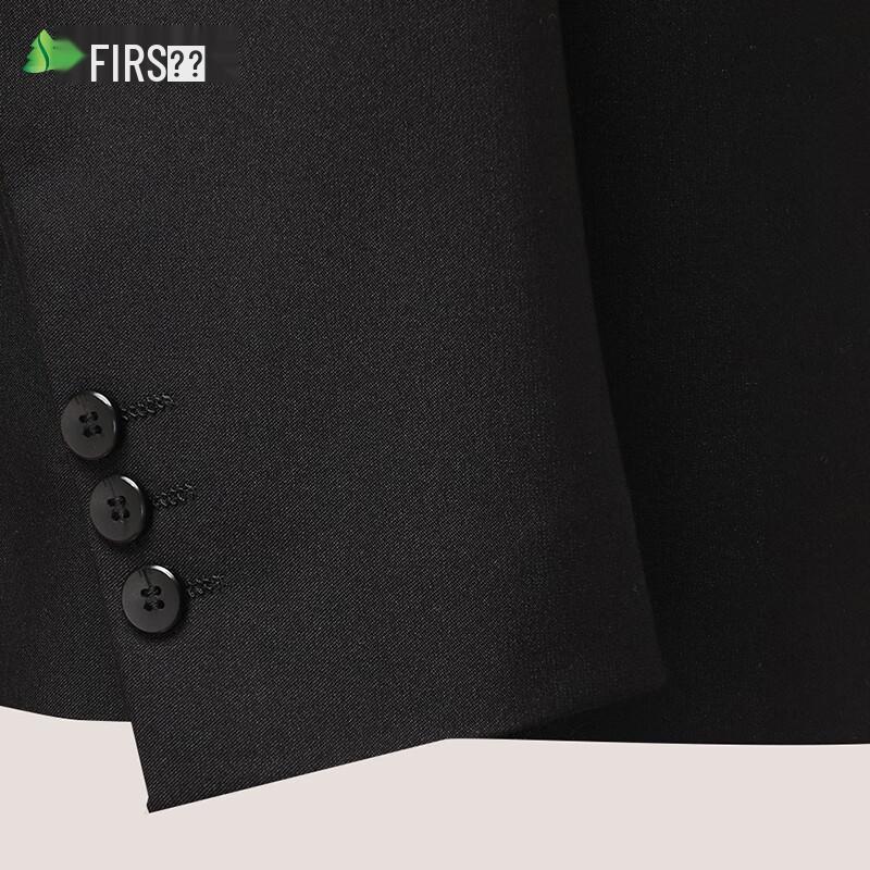 Shanshan Men's Black Wrinkle-Resistant Suit Set