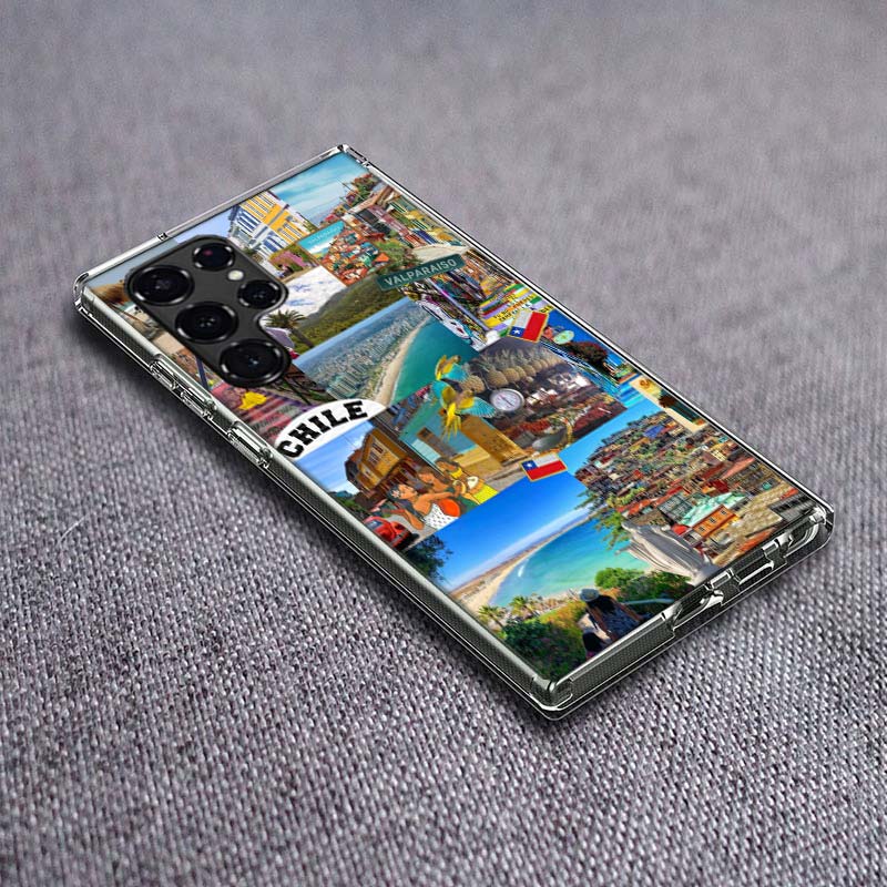 

Chilean Urban Landscape Art Phone Case For Samsung Galaxy S24 S23 S21 S20 FE S22 S26 Ultra S25 Edge S10 Plus Cover Clear TPU Cap Samsung S22 Plus