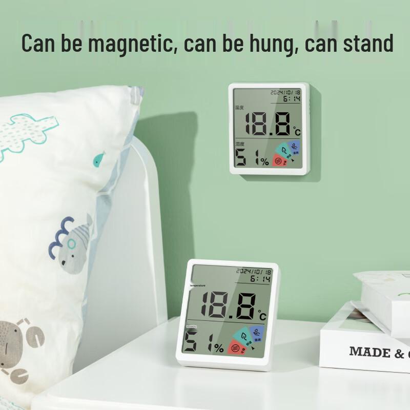 Deli LE511 Digital Thermometer Hygrometer Clock