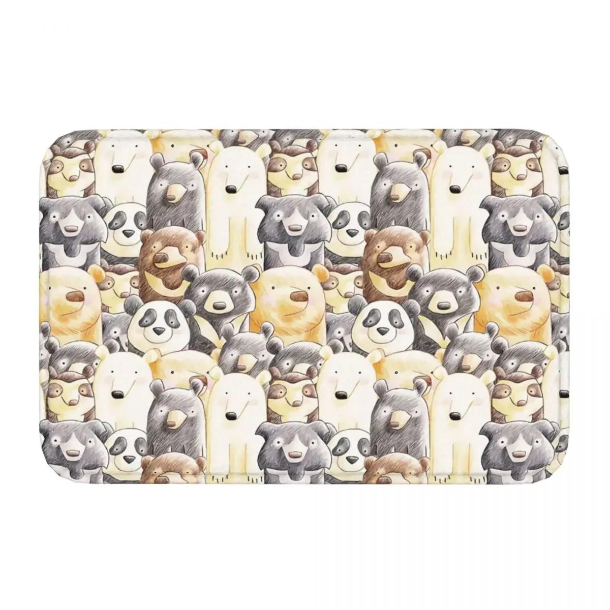 

Non-slip Doormat It s A Family Of Bears Family Portrait Carpet Bath Bedroom Mat Welcome Indoor Decor 40cmx60cm