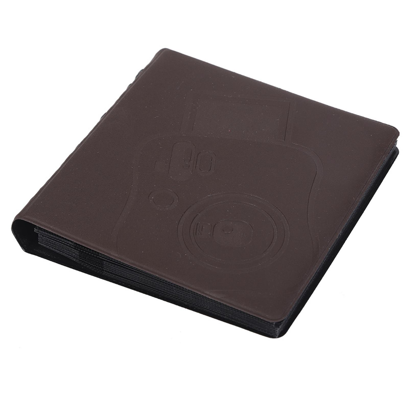 

68 Pockets Instant Photo Album Picture Case Storage for Fujifilm Instax Mini Film 7s 8(Brown)