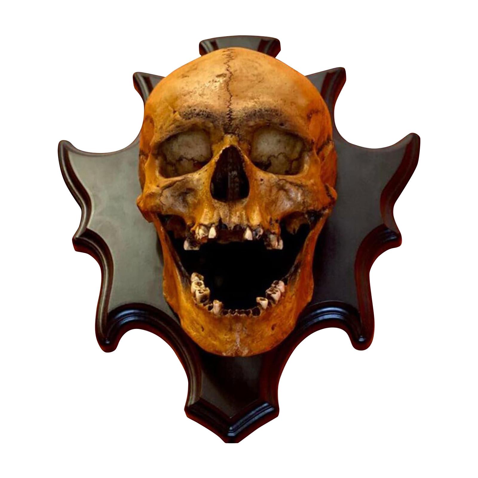 

Lamp Night Light Wall Decoration, Creative 3D Skeleton Head Home Walls Fine Horror Lamp For Party Porch Yard Bar Decor, Bedside Wall Sconce