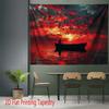 Dramatic Sunset Ocean Scene Tapestry Wall Art Hanging Decor for Bedroom Living Room Home Decor 180x280cm