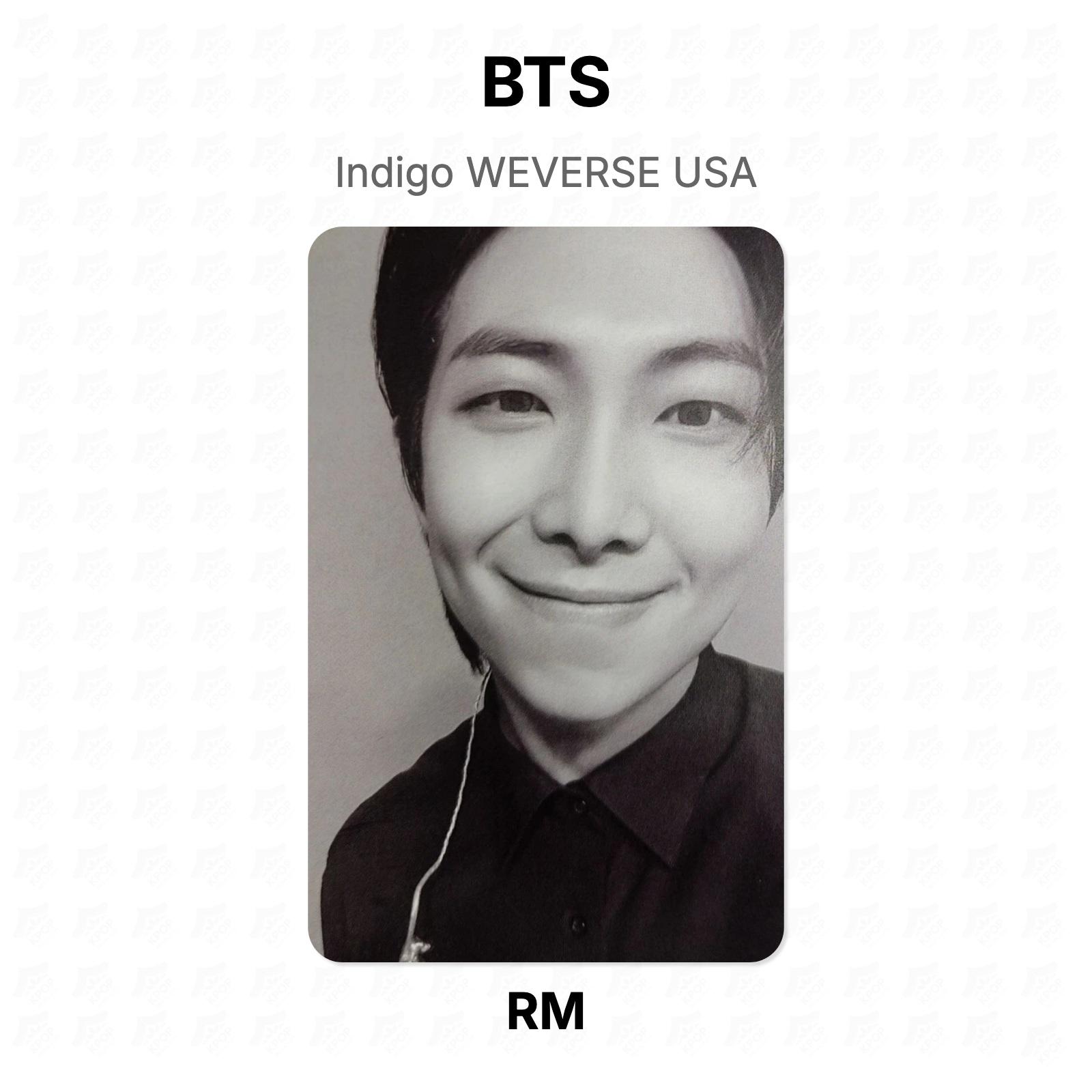 BTS RM Indigo WEVERSE USA Official Photocard RM