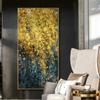AHPAINTING Pictură pe pânză Artă de perete Nordic Frunze de aur Copaci Poster Cuadros Poza de perete pentru Living Room Decor fără cadru