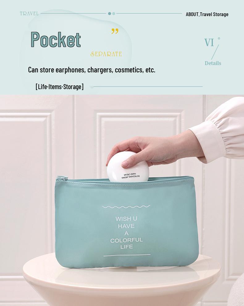 Twill 8-piece Multi-purpose Travel Storage Bag Set for Clothes & Toiletries