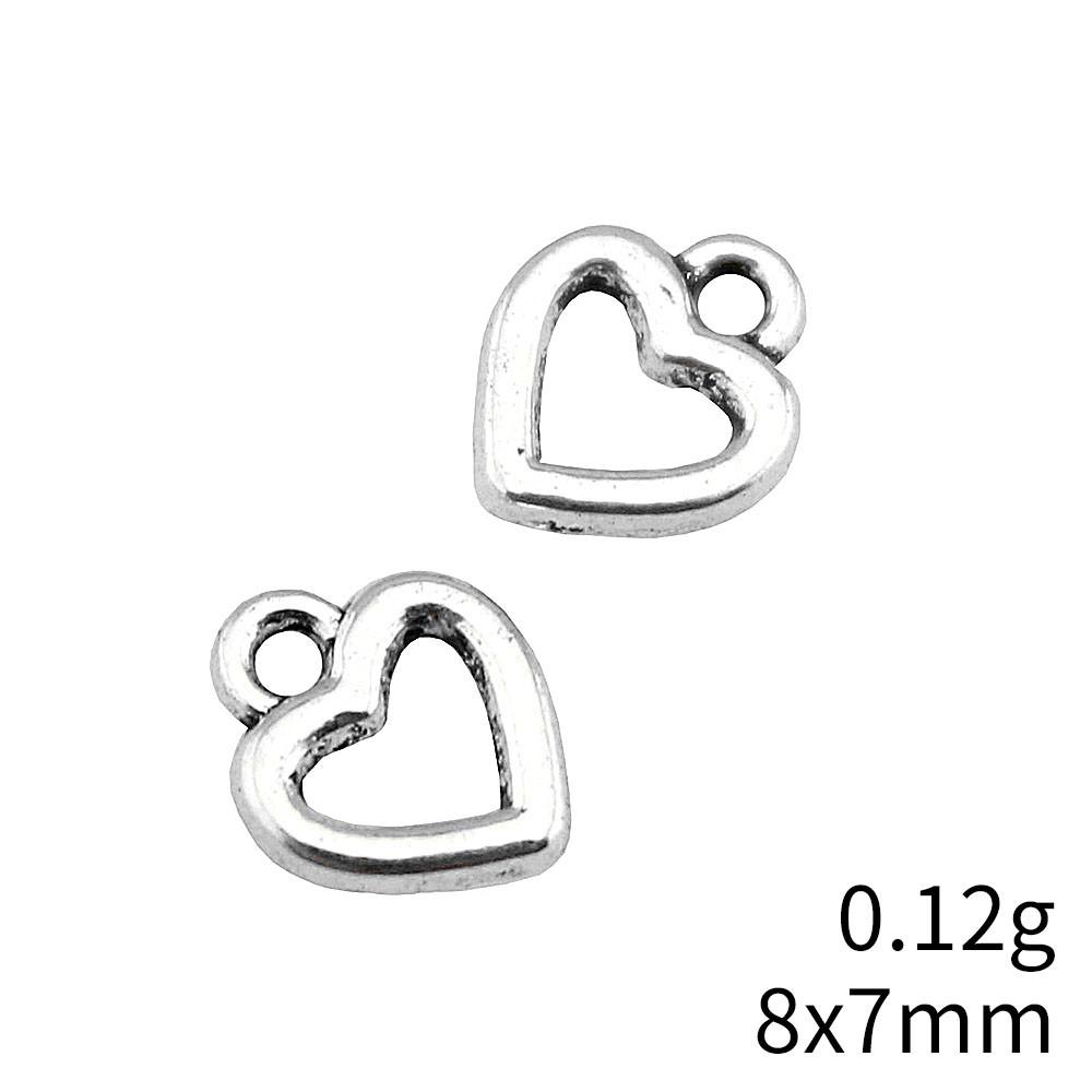 Back To School Charm Bracelet Hollow Peach Heart Charms Pendant Ornaments For Home Male Pendant