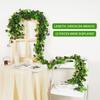 12PCS Artificial Plants Home Decoration Fake Vine Greenery Room Decoration Green Leaves Wall Liana Ivy Decorative Creeper Foliag