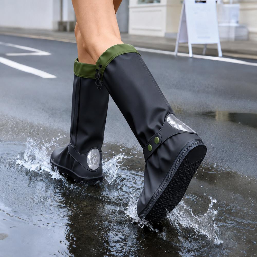 Krovan Rain Shoe Waterproof Cover Shoe Cover Women'S