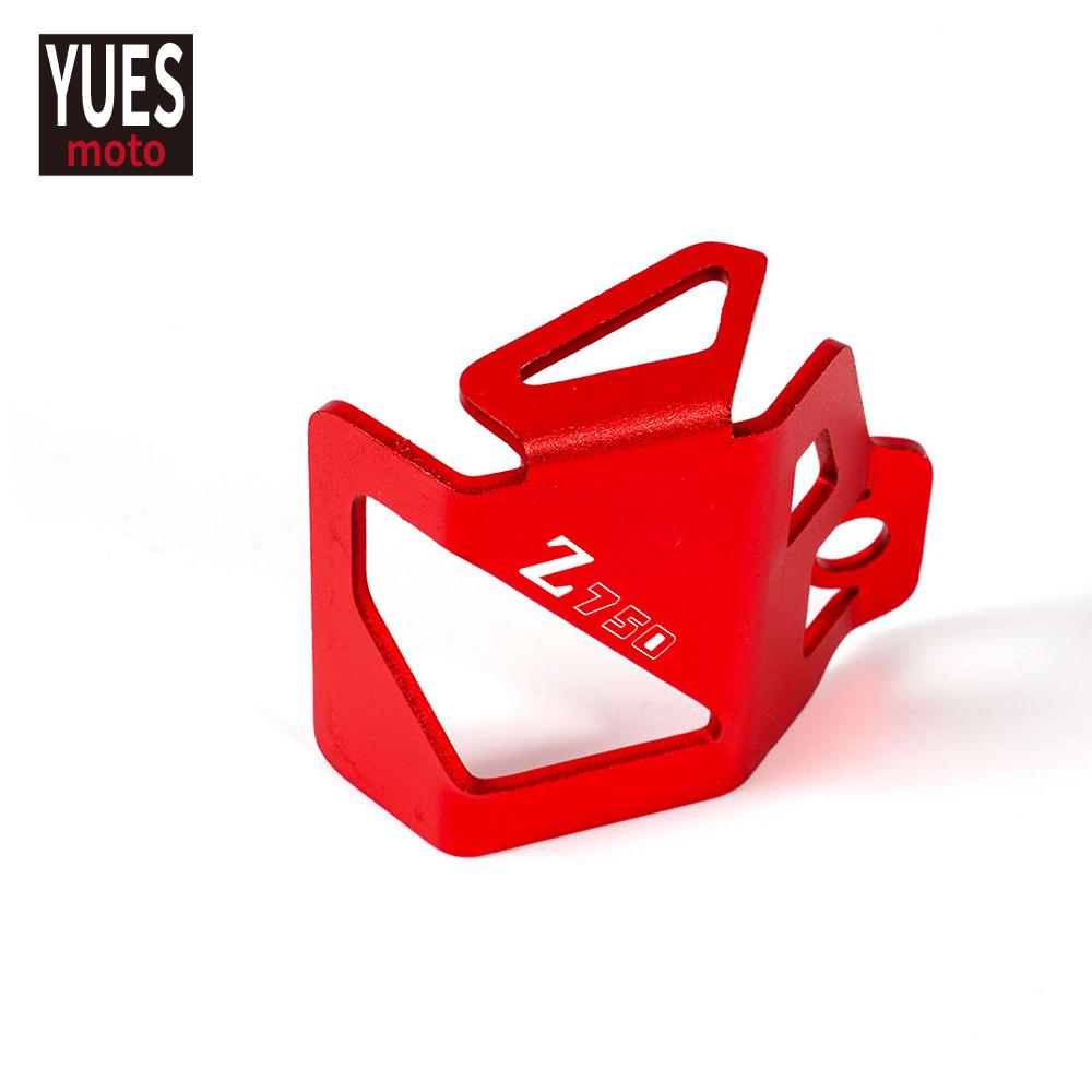 Motorcycle Accessories Rear Brake Fluid Reservoir Guard Cover Protector For KAWASAKI Z750 Z 750 2007 2008 2009 2010 2011